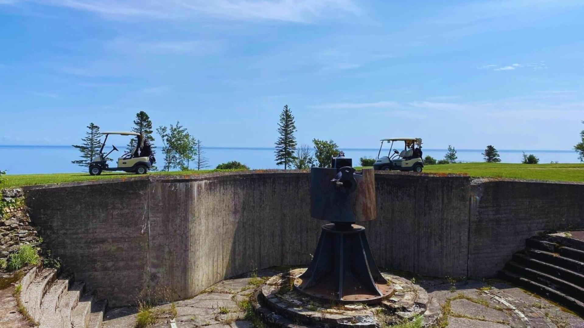 Hebergement Fort Prevel Saint Georges De Malbaie Exteriér fotografie