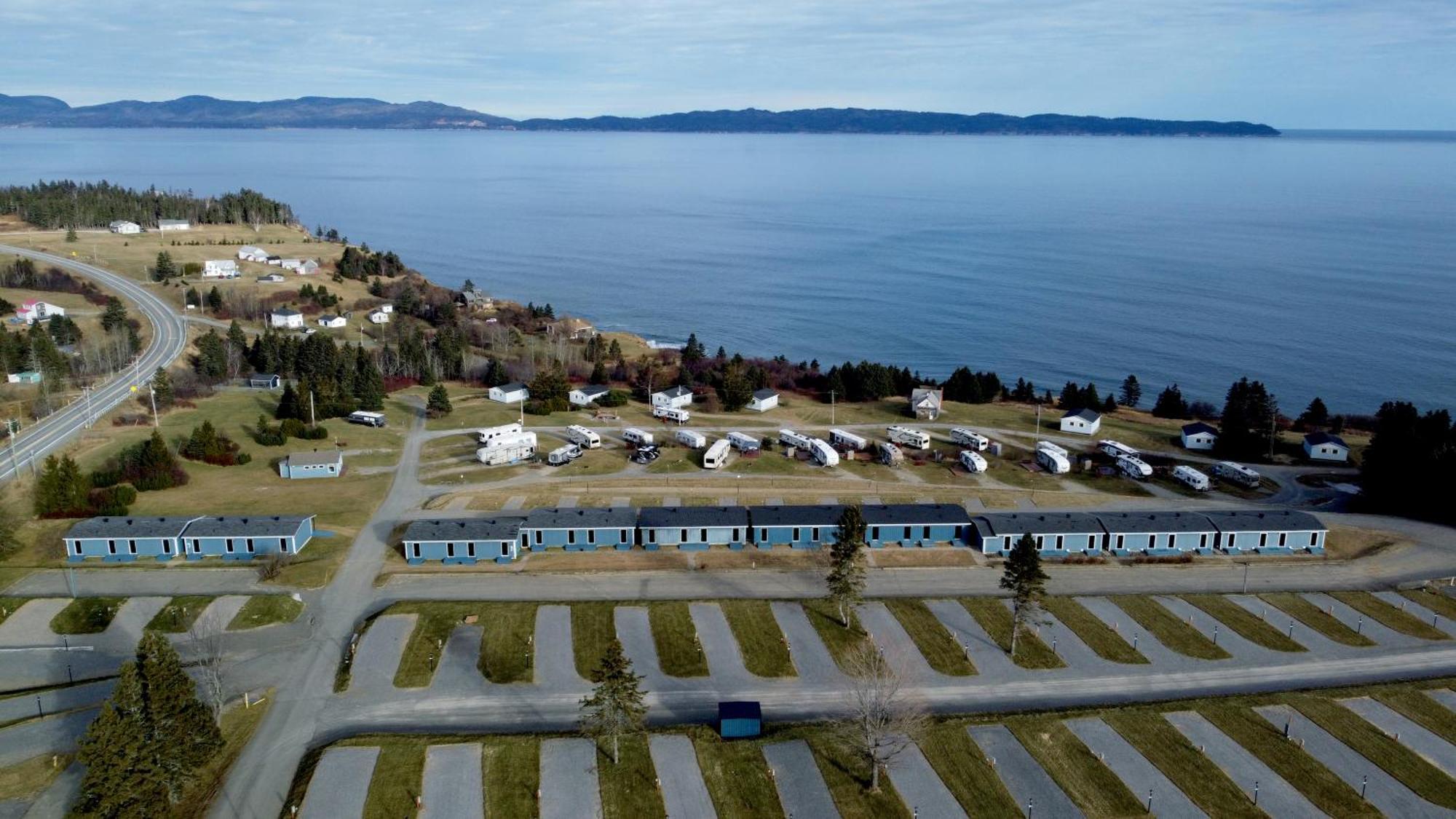 Hebergement Fort Prevel Saint Georges De Malbaie Exteriér fotografie